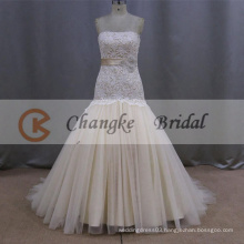 Hot Sale Mermaid Strapless Elegant Bridal Dress